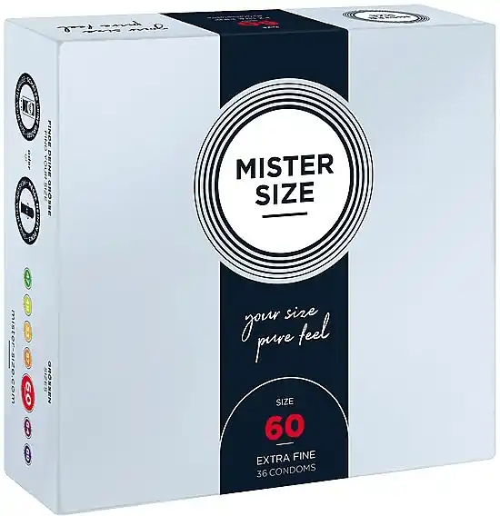 Latex Condoms, 60 size, 36 pcs - Health & Care