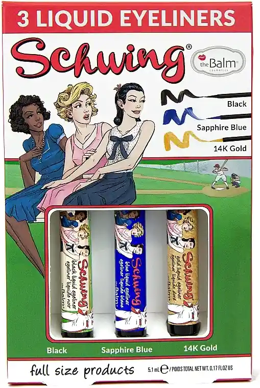theBalm Ladies Schwing Liquid Eyeliner Trio (eye/liner/3x1.7ml) - Makeup