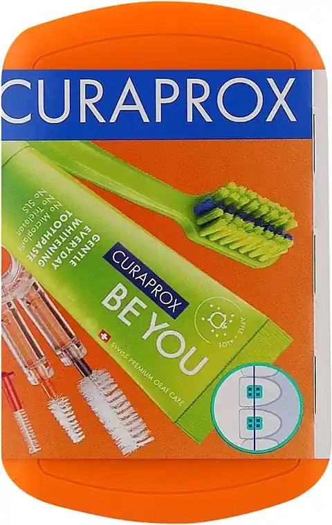 Orthodontic Travel Set, orange - Bath and Body