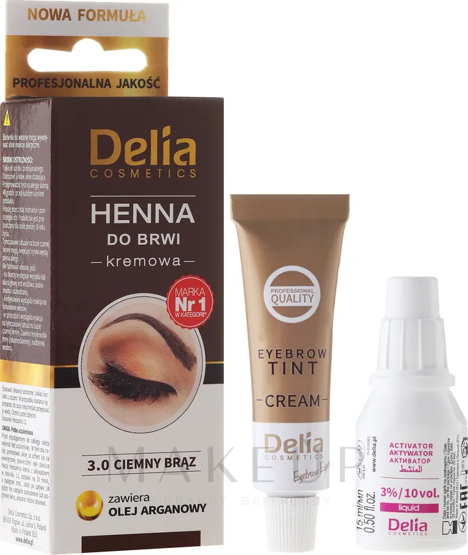 Delia Cosmetics Cream Eyebrow Dye - Makeup