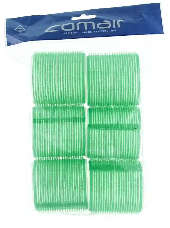Jumbo Velcro Curlers, green, d61 - Accessories
