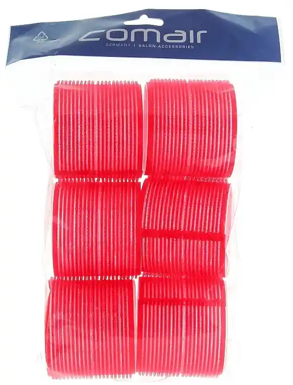 Jumbo Velcro Curlers, red, d70 - Accessories