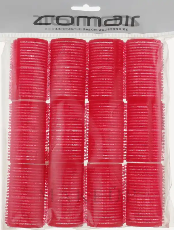 Velcro Plus Curlers Set, 12 pcs, 36mm, red - Accessories