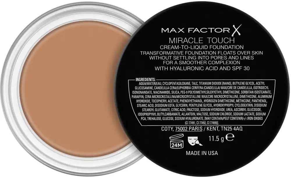 Max Factor Miracle Touch Skin Perfecting Foundation SPF30 - Makeup