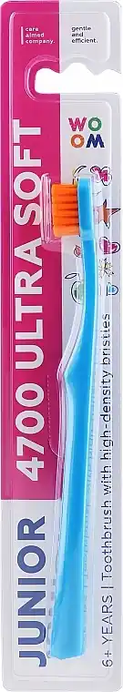 Kids Toothbrush, 6+ years, soft, blue and orange - Bath and Body