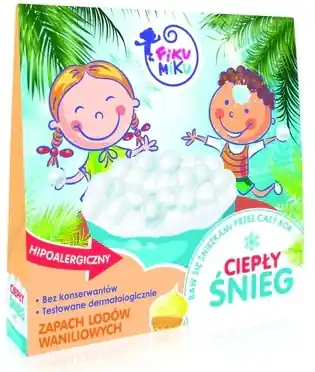 Warm snow for bath with vanilla ice cream scent - Bath and Body