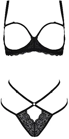 Women's lingerie set 'Betina Set', black - Passion