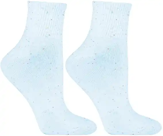 Women Cotton Socks, CSL200-143, blue