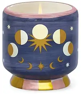 Jasmine & Rose Scented Ceramic Candle - Bath and Body