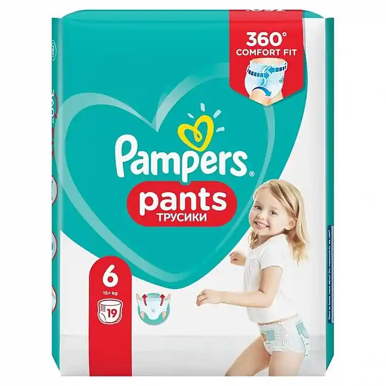 Diaper Pants, size 6, 15+ kg, 19 pcs - Health & Care