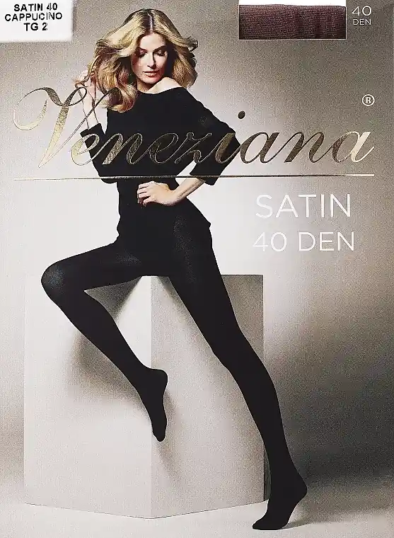 Women's Tights "Satin", 40 Den, cappuccino - Clothes