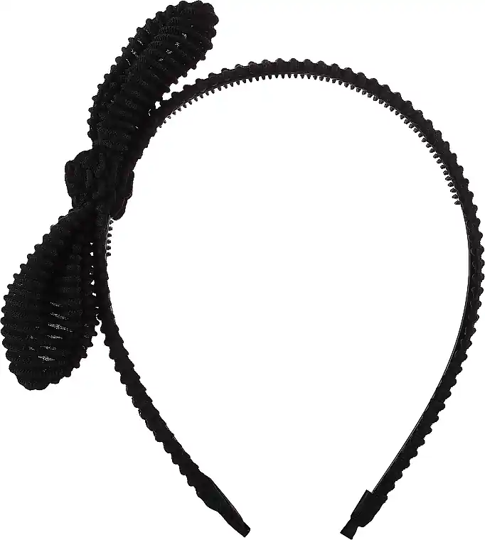 Hair Band FA 5609, black with bow - Accessories