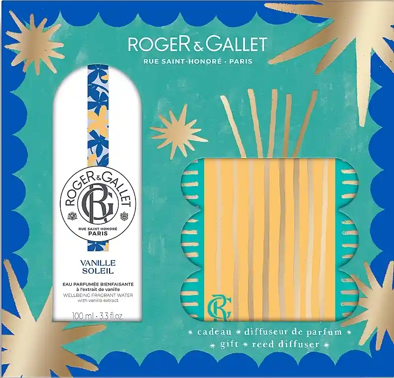 Roger&Gallet Vanille Soleil Christmas Set (f/water/100ml + diffuser/25ml) - Perfume