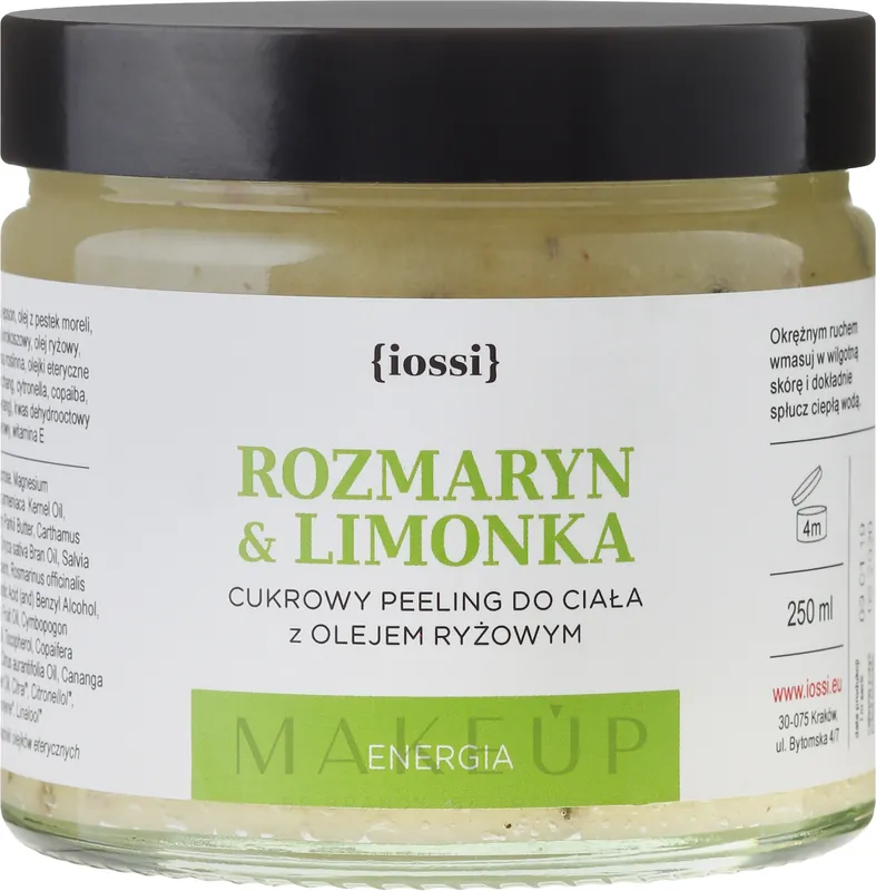 Sugar Body Peeling "Rosemary and Lime" - Bath and Body