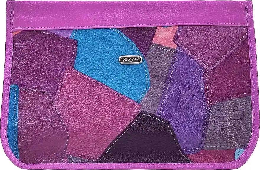 Patchwork Makeup Bag, 94453, lilac color mix - Accessories