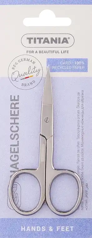 Stainless Steel Nail Scissors, 9,5 cm - Accessories
