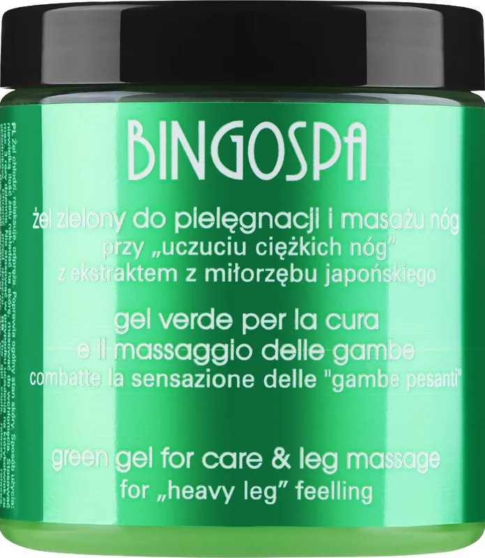 Foot Gel with Thin Capillaries against Fatigue "Green" - Bath and Body
