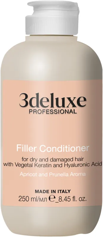 Filler Conditioner for Damaged Hair with Plant Keratin and Hyaluronic Acid