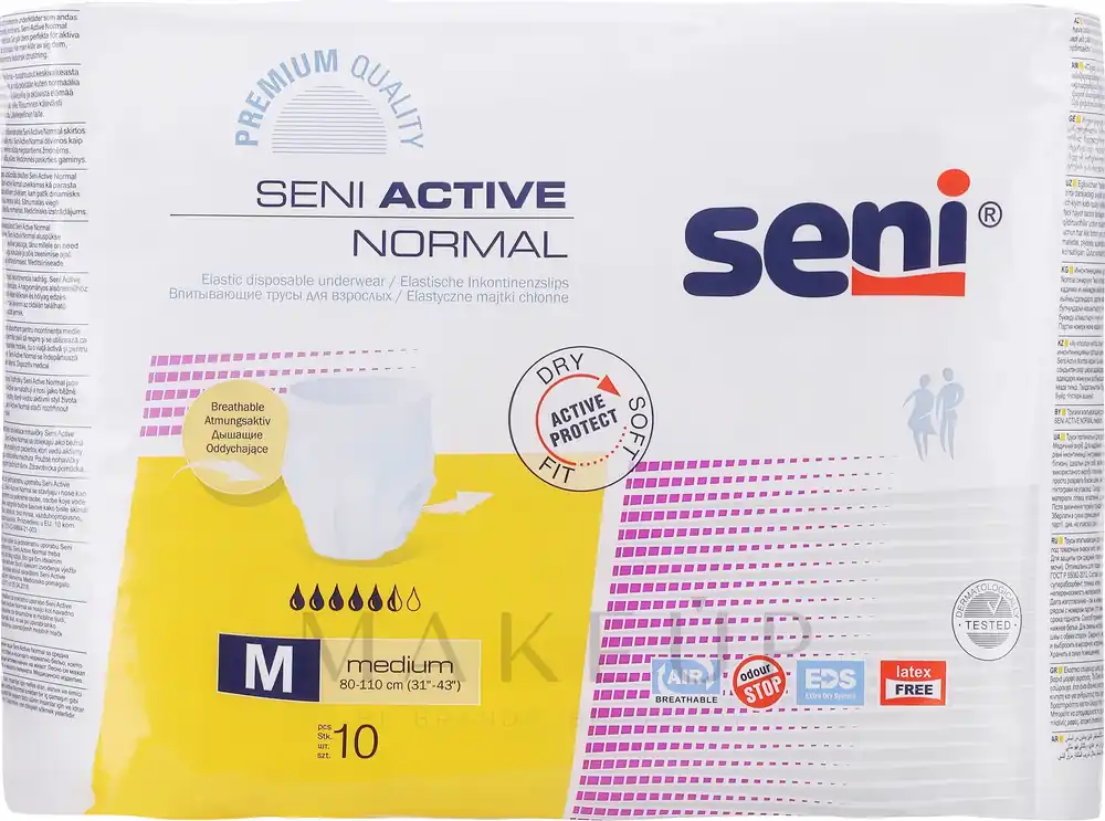 Adult Diapers-Panties M, 80-110 cm