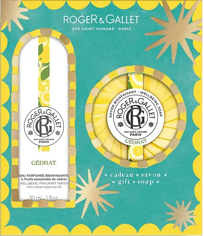 Roger&Gallet Cedrat Christmas Set (f/water/30ml + soap/100g) - Perfume