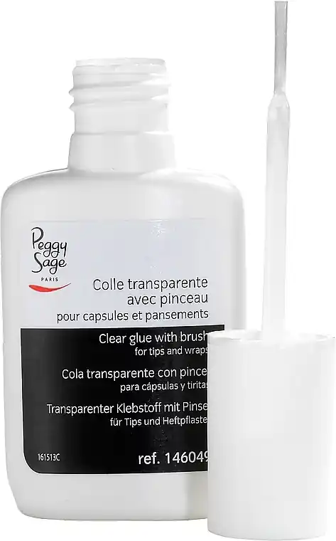 Tip Glue with Brush, transparent - Nails