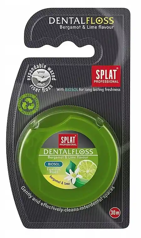 Bergamot & Lime Antibacterial Superfine Dental Floss, 30 m - Bath and Body