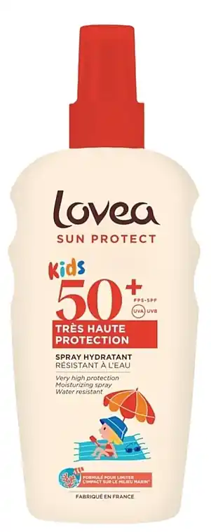 Children's Moisturizing Sunscreen Spray with Very High Protection - Bath and Body