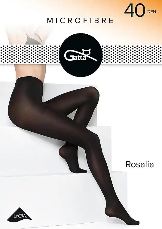 Tights "Rosalia" 40 Den, black - Clothes