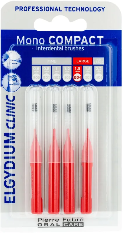 Interdental Brush, red, 4 pcs - Bath and Body