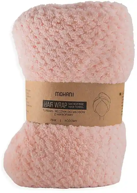 Hair Drying Turban Towel, pink - Accessories