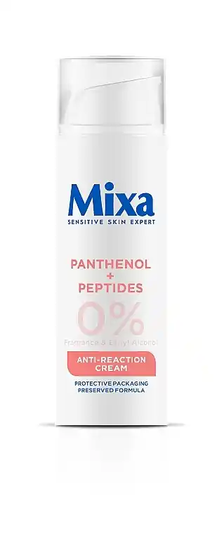 Moisturizing cream with panthenol for soothing and strengthening the protective barrier of sensitive facial skin - Skin Care Products