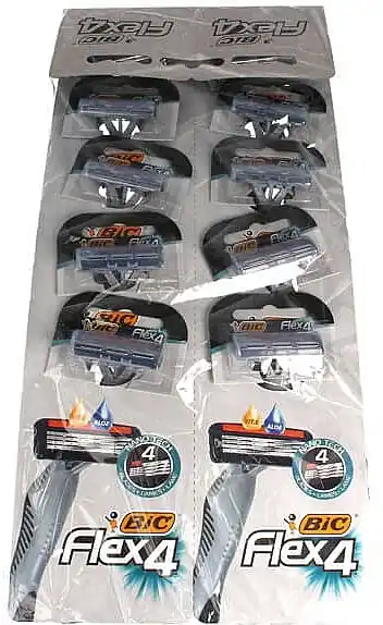 Men Shaving Razor "Flex4", 10 pcs