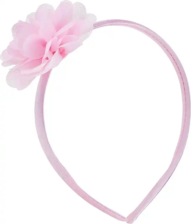 Decorative Hair Hoop, FA-5706, pink with flower