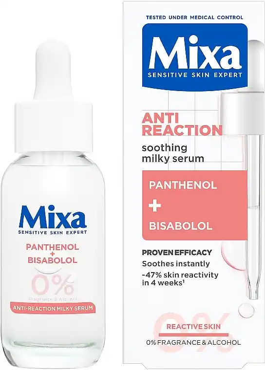 Serum with Panthenol to Soothe and Reduce Irritations on Sensitive Facial Skin - Skin Care Products