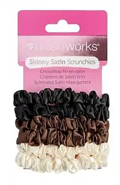 Satin Scrunchie, thin, 6 pcs. - Accessories