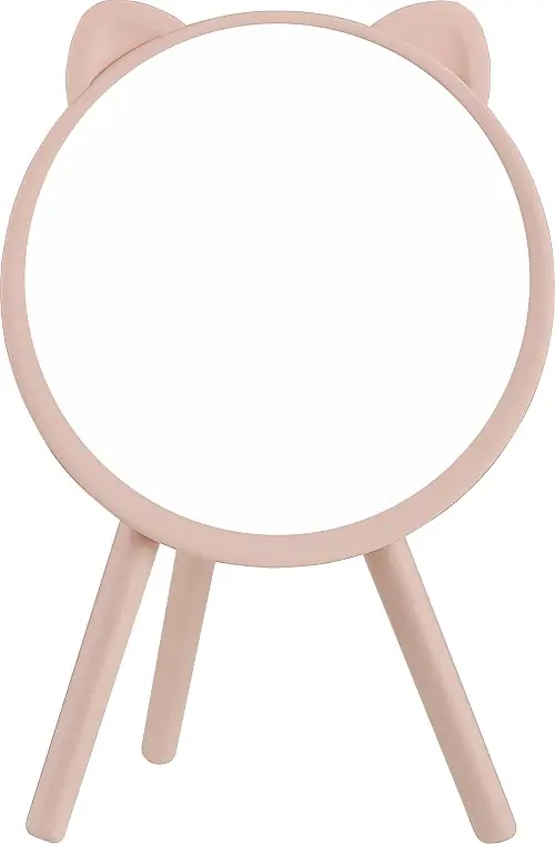 One-Side Cat Mirror on Stand, 4544, pink