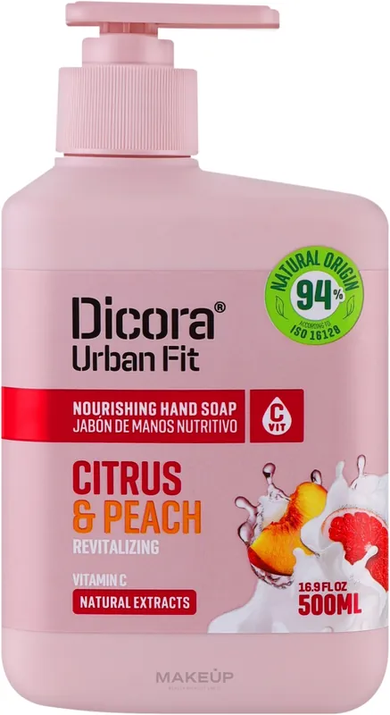 Vitamin C Liquid Hand Soap with Citrus & Peach Scent - Bath and Body