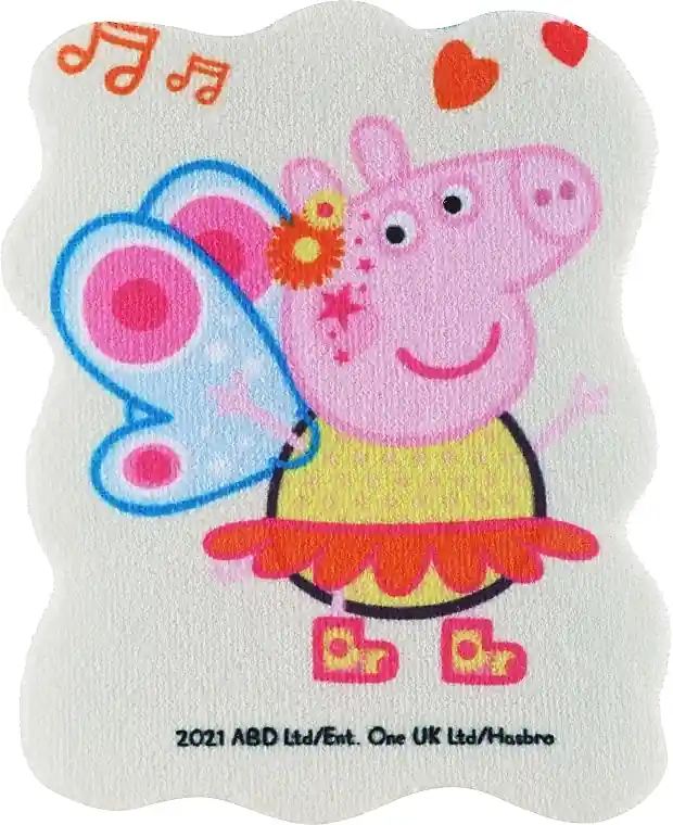 Kids Bath Sponge 'Peppa Pig', Peppa butterfly, blue - Accessories