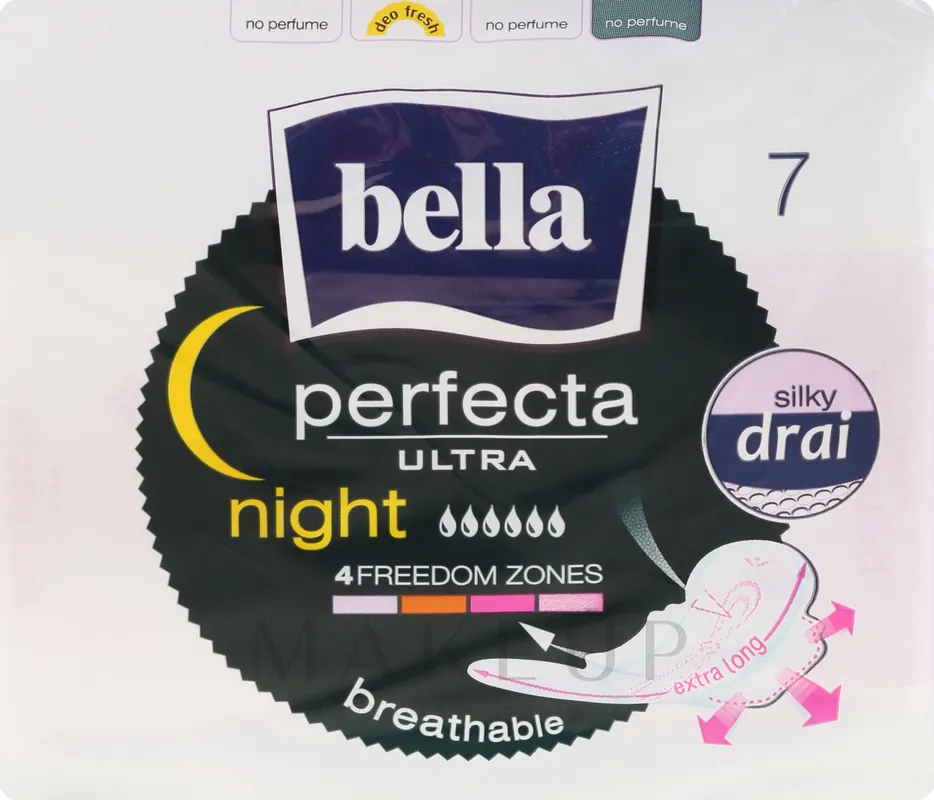 Perfecta Night & Drain Ultra Pads, 7 pcs - Bath and Body