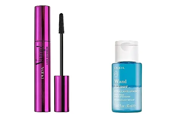 Pupa Vamp! Lash Extender & Wand Eraser (mascara/14ml + remover /50ml + bag/1pcs) - Makeup