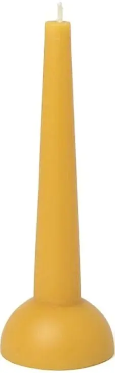 Decorative Candle, yellow - Accessories
