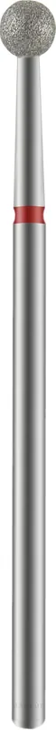 Diamond Nail Drill Bit "Ball", red, 4 mm - Accessories