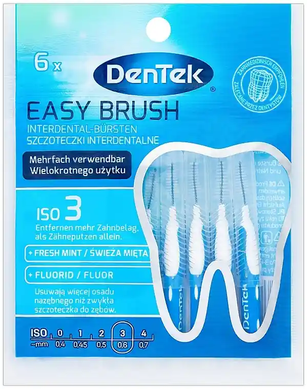 Interdental Brush, 0.6 mm, Pack of 6 - Bath and Body