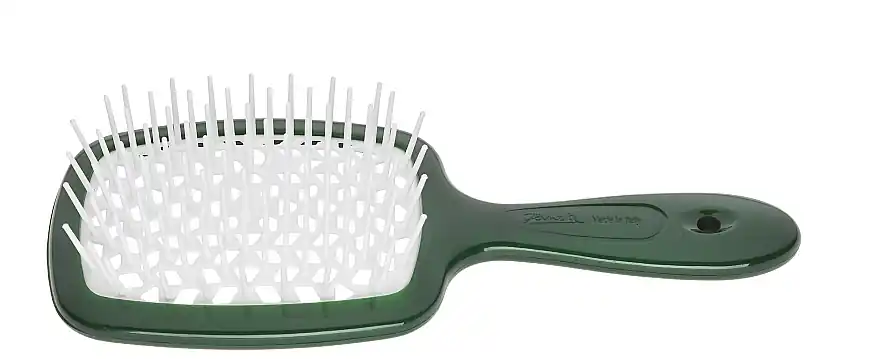 Hairbrush, green and white - Accessories
