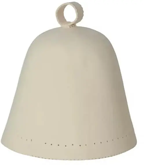 Natural Merino Wool Sauna Hat, ecru - Accessories