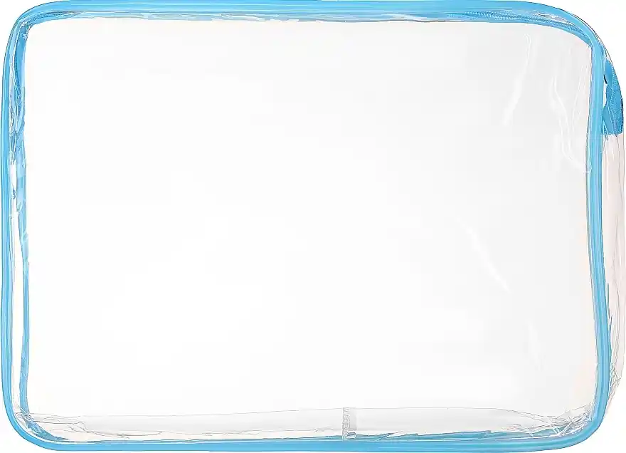 Transparent PVC Cosmetic Bag, blue - Accessories